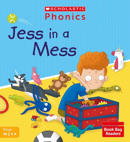 PHONICS BOOK BAG READERS SET 03: JESS IN A MESS book cover