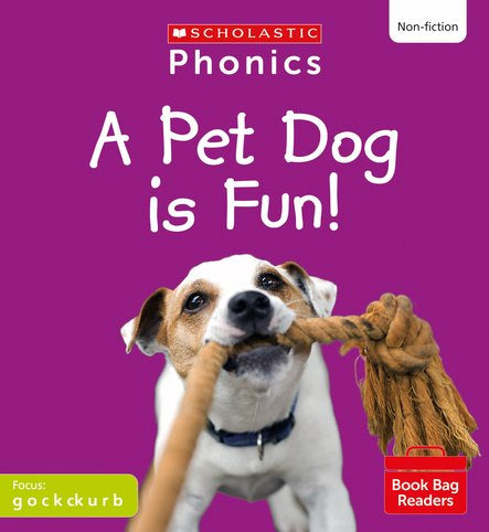 PHONICS BOOK BAG READERS NON-FICTION SET 02: A PET DOG IS FUN! book cover