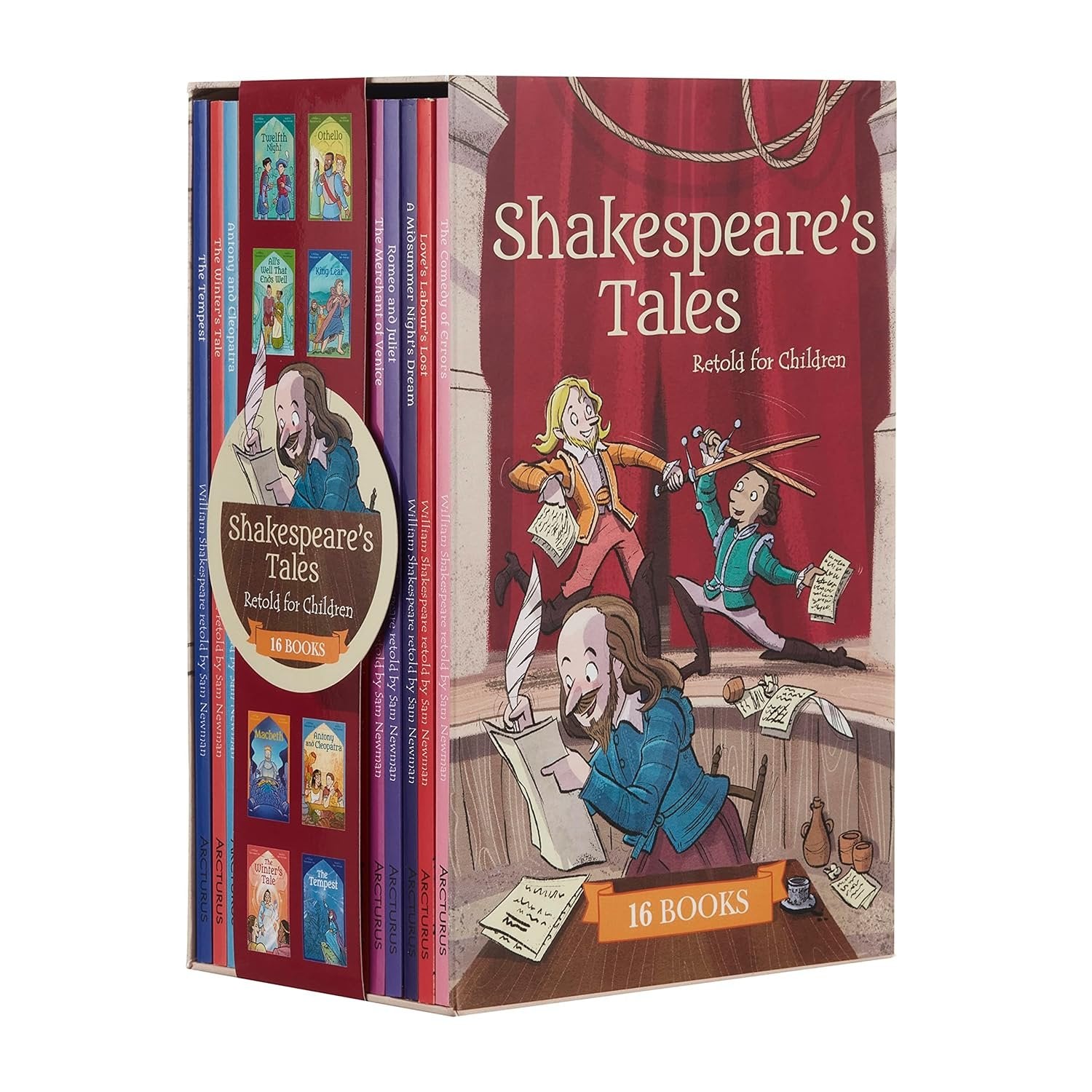 SHAKESPEARE'S TALES RETOLD FOR CHILDREN COLLECTION 16 BOOKS BOX SET