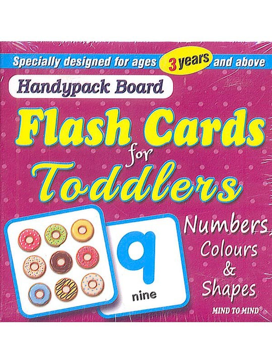 HANDYPACK BOARD: FLASH CARDS NUMBERS COLOURS & SHAPES - Paramount Books   