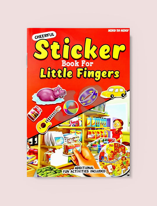 CHEERFUL STICKER BOOK FOR LITTLE FINGERS