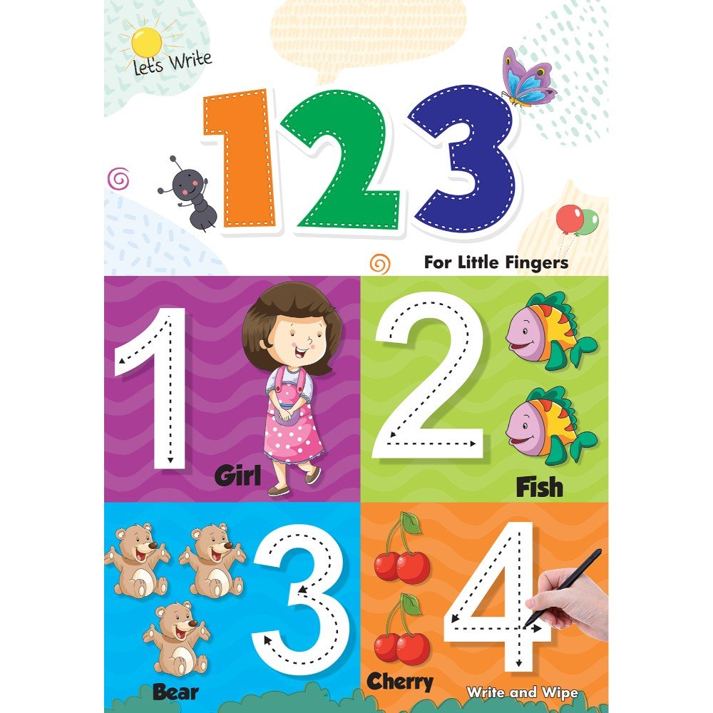 WRITING BOARD:LET'S WRITE 123