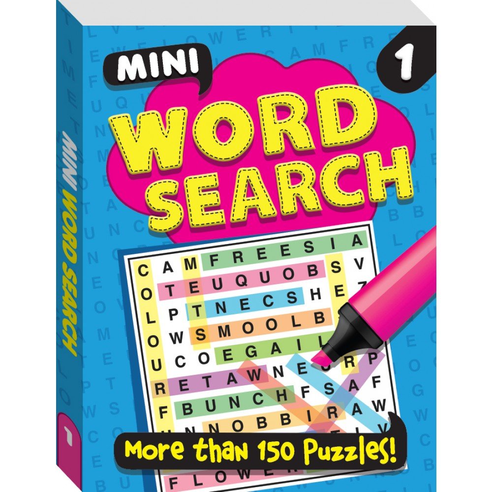 Pink Mini Word MINI WORD SEARCH BOOK 1 - Paramount Books