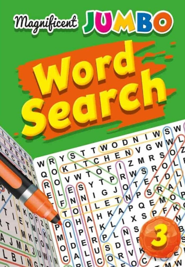 MAGNIFICENT JUMBO WORD SEARCH BOOK 3 - Paramount Books   