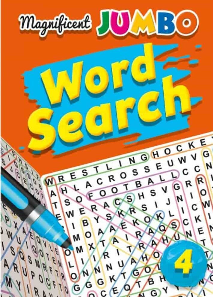 MAGNIFICENT JUMBO WORD SEARCH BOOK 4 - Paramount Books   