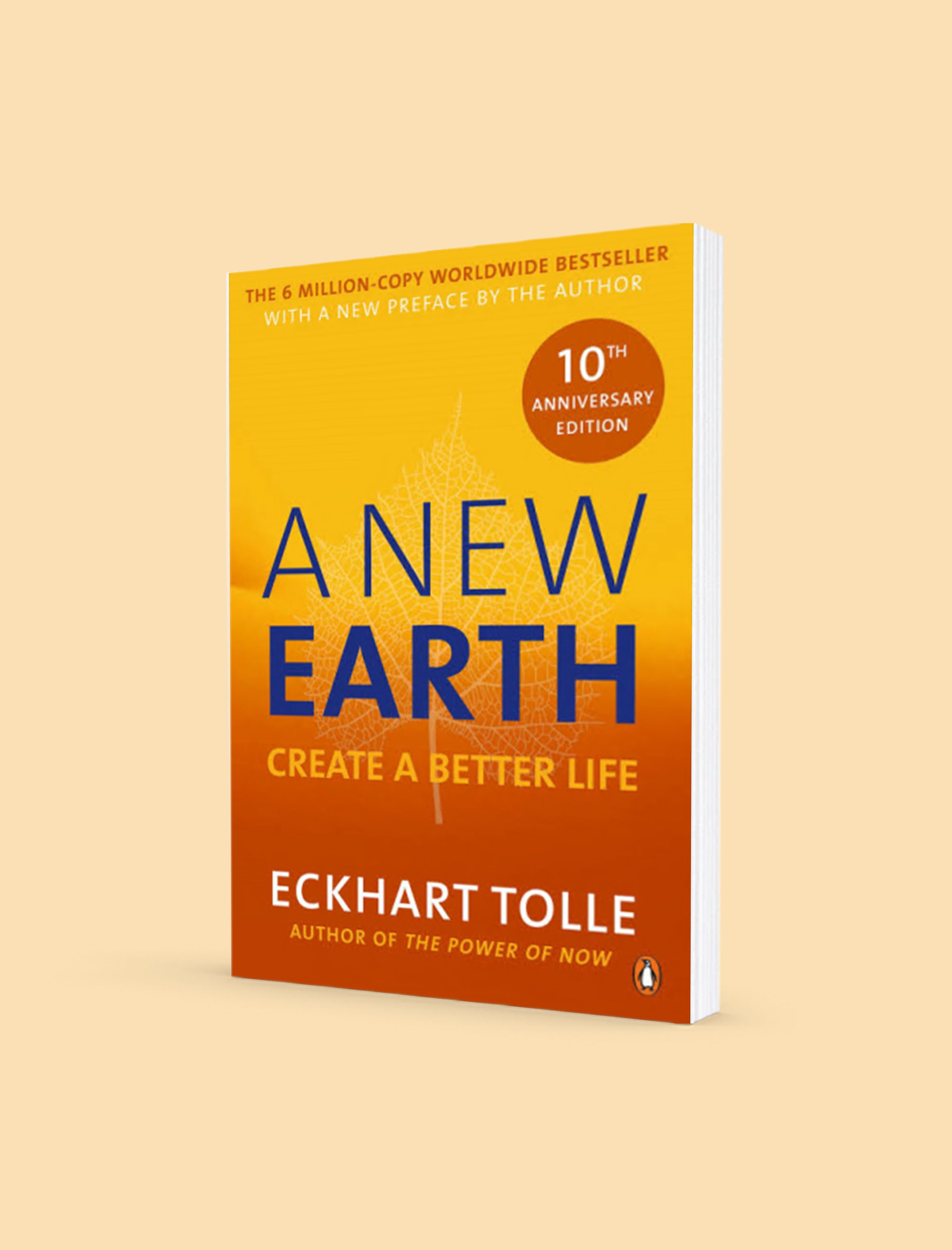 A New Earth by Eckhart Tolle Penguin book cover