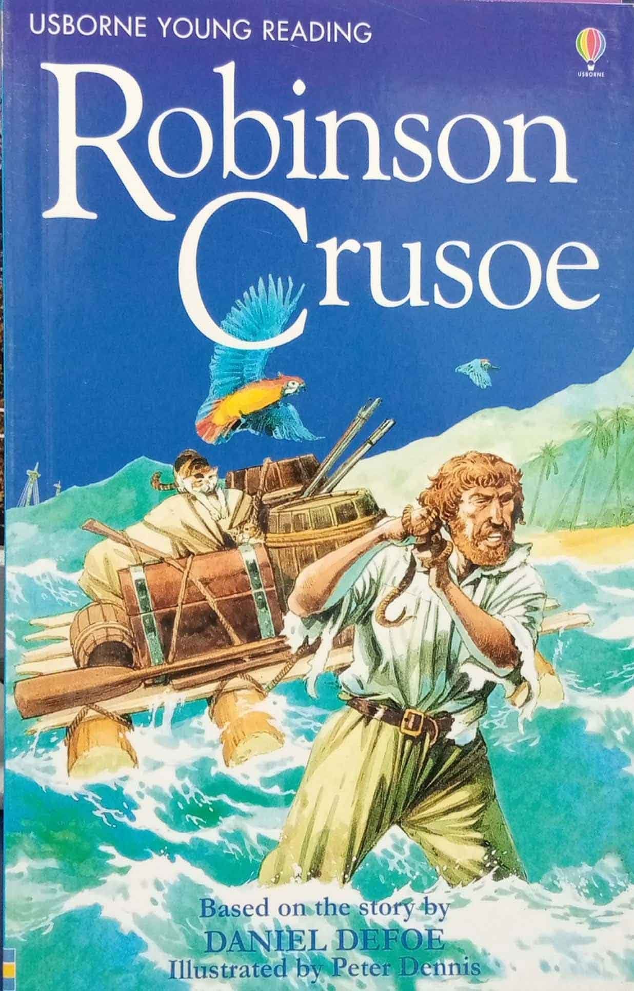 Robbie Risner Book USBORNE YOUNG READING: ROBINSON CRUSOE - Paramount Books