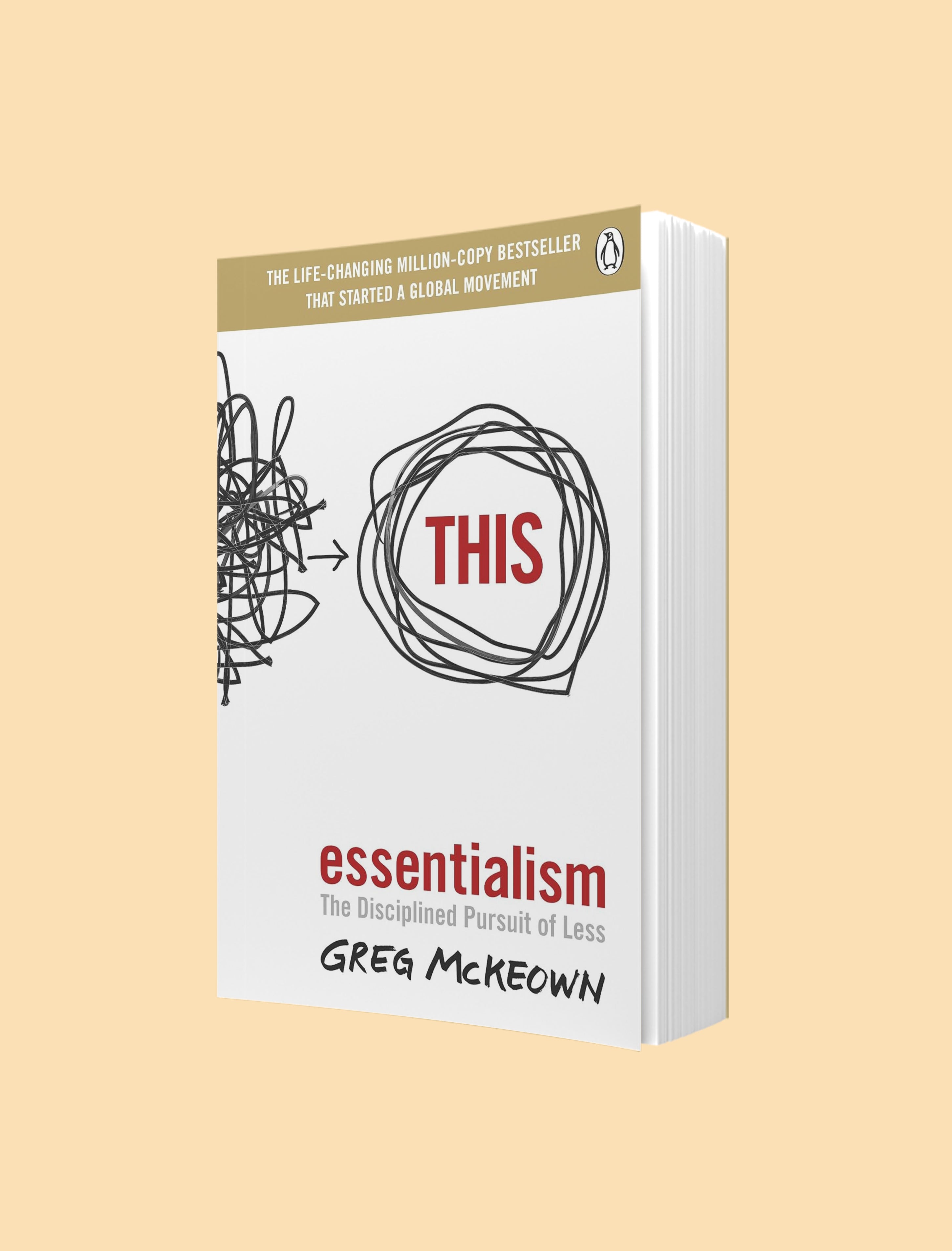 Essentialism The Disciplined Pursuit of Less by Greg McKeown book cover