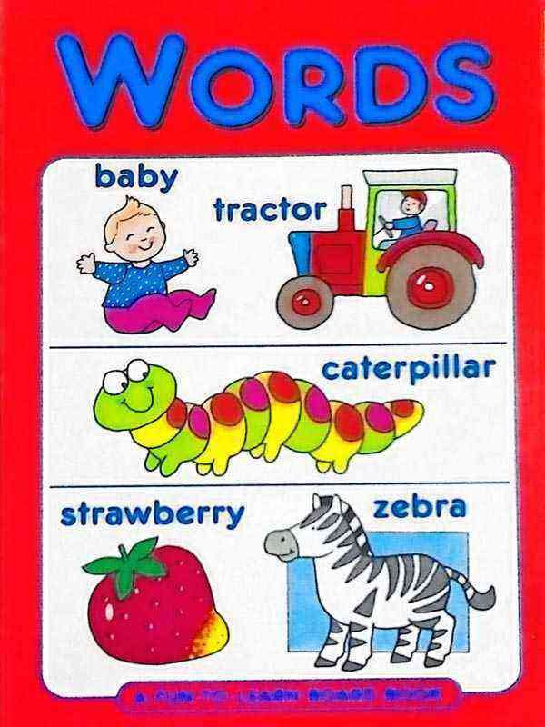 A FUN-TO-LEARN BOARD BOOK: WORDS - Paramount Books   