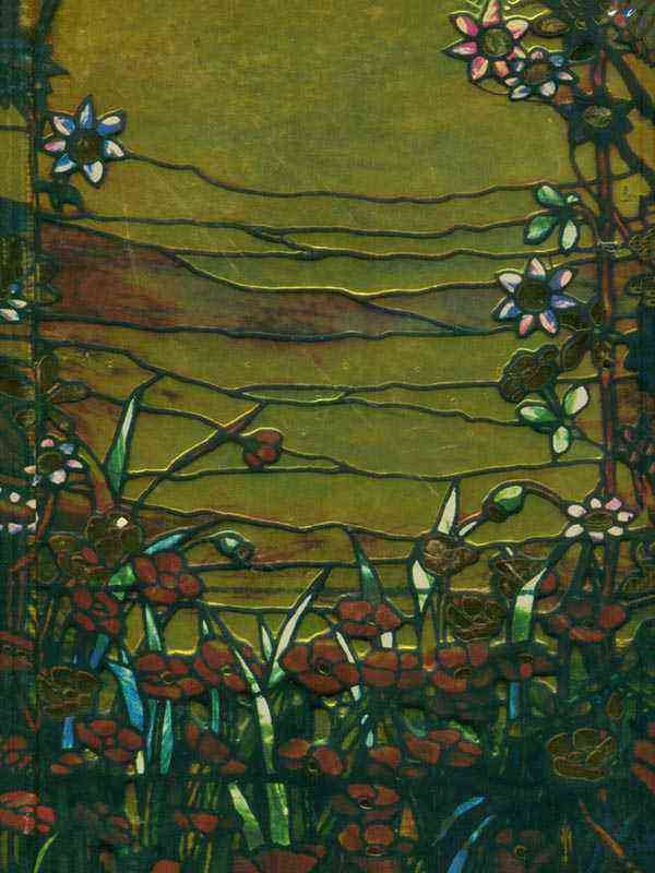 TIFFANY: LANDSCAPES LEADED GLASS WINDOW (FOILED JOURNAL)