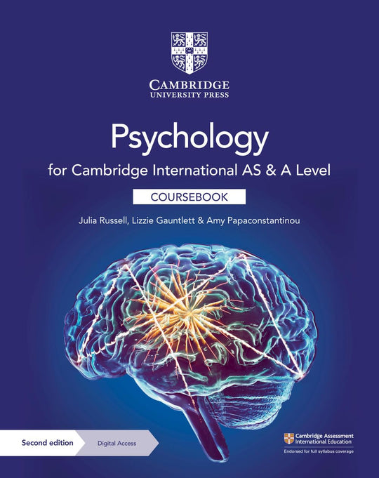 CAMBRIDGE INTERNATIONAL AS AND A LEVEL PSYCHOLOGY COURSEBOOK WITH DIGITAL ACCESS (2 YEARS) 2ED