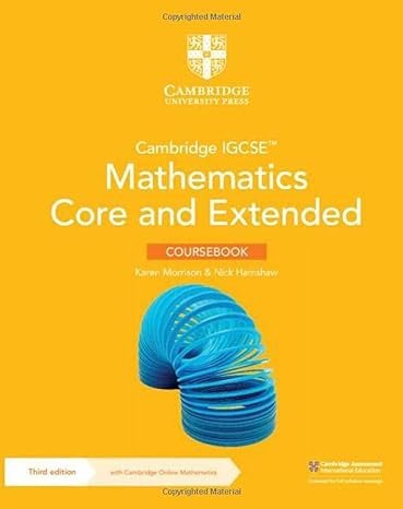 NEW CAMBRIDGE IGCSEâ„¢ MATHEMATICS CORE AND EXTENDED COURSEBOOK WITH CAMBRIDGE ONLINE MATHEMATICS (2 YEARS) - Paramount Books   