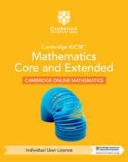 CAMBRIDGE IGCSE™ MATHEMATICS CORE AND EXTENDED CAMBRIDGE ONLINE MATHEMATICS COURSE INDIVIDUAL USER LICENCE (1 YEAR)