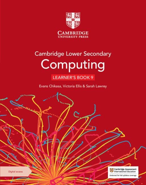 CAMBRIDGE LOWER SECONDARY COMPUTING LEARNER'S BOOK 9 WITH DIGITAL ACCESS (1 YEAR) - Paramount Books   