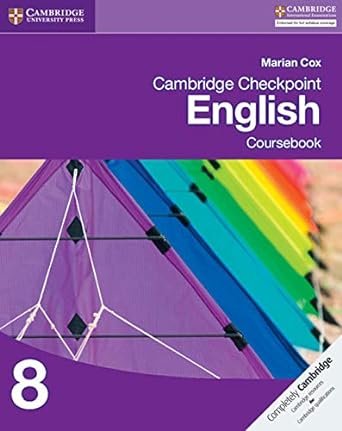 CAMBRIDGE CHECKPOINT: ENGLISH COURSEBOOK 8 (CAMBRIDGE INTERNATIONAL EXAMINATIONS) - Paramount Books   