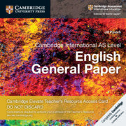 CAMBRIDGE INTERNATIONAL AS LEVEL ENGLISH GENERAL PAPER DIGITAL TEACHER'S RESOURCE ACCESS CARD