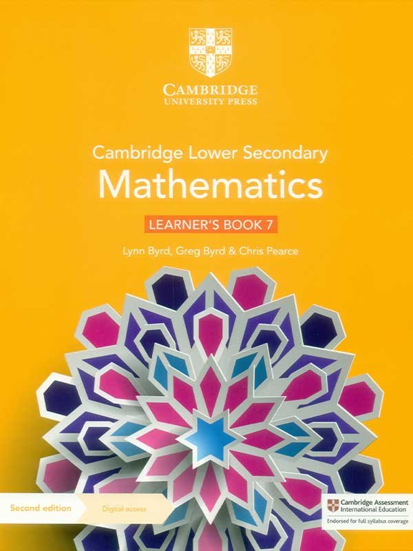 CAMBRIDGE LOWER SECONDARY MATHEMATICS LEARNERâ€™S BOOK 7 WITH DIGITAL ACCESS (1 YEAR) - Paramount Books   