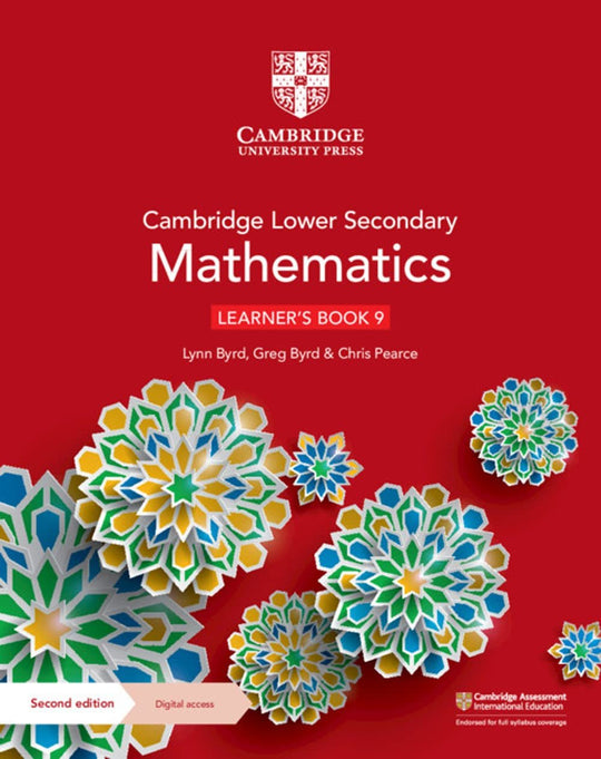 CAMBRIDGE LOWER SECONDARY MATHEMATICS LEARNER'S BOOK 9 WITH DIGITAL ACCESS (1 YEAR) - Paramount Books   