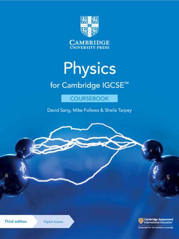 CAMBRIDGE IGCSE PHYSICS COURSE BOOK WITH DIGITAL ACCESS 2 YEARS - Paramount Books   