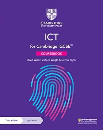 CAMBRIDGE IGCSEâ„¢ ICT COURSEBOOK WITH DIGITAL ACCESS (2 YEARS) (CAMBRIDGE INTERNATIONAL IGCSE) 3RD EDITION - Paramount Books   