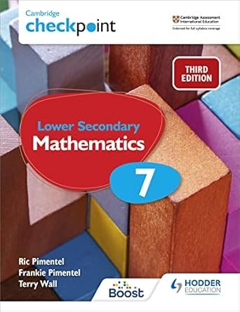 CAMBRIDGE CHECKPOINT LOWER SECONDARY MATHEMATICS STUDENT'S BOOK- 7 - Paramount Books   