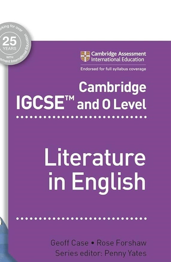 CAMBRIDGE IGCSEâ„¢AND O LEVEL LITERATURE IN ENGLISH - Paramount Books   