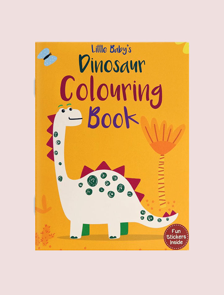 LITTLE BABY'S: DINOSAUR COLORING BOOK FUN STICKERS INSIDE