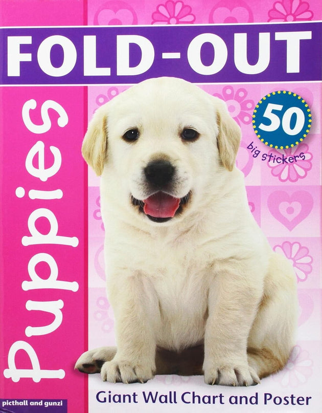 FOLD-OUT STICKERS PUPPIES