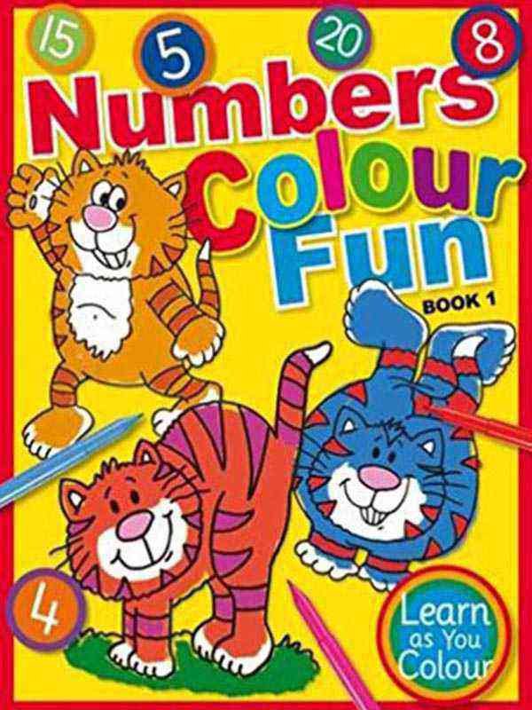 NUMBERS COLOUR FUN BOOK 1 - Paramount Books