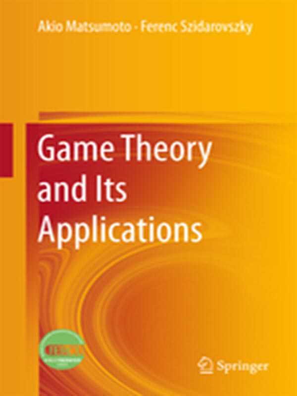 GAME THEORY AND ITS APPLICATIONS - Paramount Books   