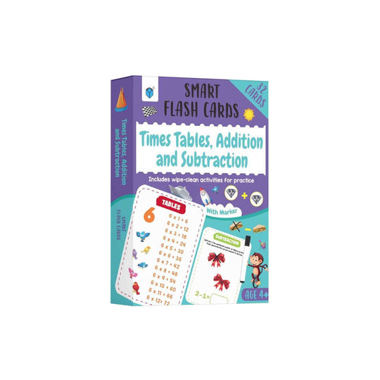 SMART FLASH CARDS: TIMES TABLES, ADDITION AND SUBTRACTION - Paramount Books   