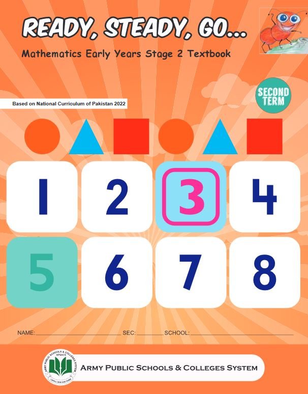 APSACS Ready Steady Go Math Early Years Stage 2 2nd Term - Paramount Books   