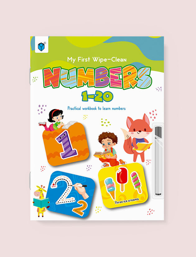 MY FIRST WIPE-CLEAN-NUMBERS 1-20 - Paramount Books   