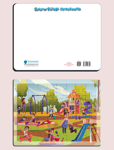 JIGSAW PUZZLE WITH WIPE-CLEAN BOARD-PLAYGROUND