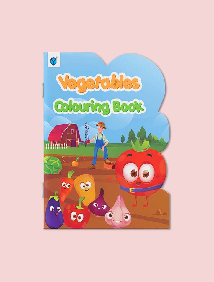 VEGETABLES COLOURING BOOK (DIY-CUT)