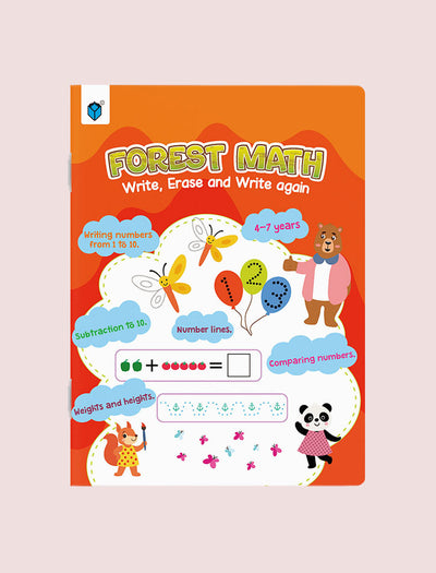 FOREST MATH - WRITE, ERASE, AND WRITE AGAIN