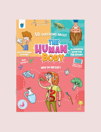 50 QUESTIONS ABOUT: THE HUMAN BODY WITH STICKERS