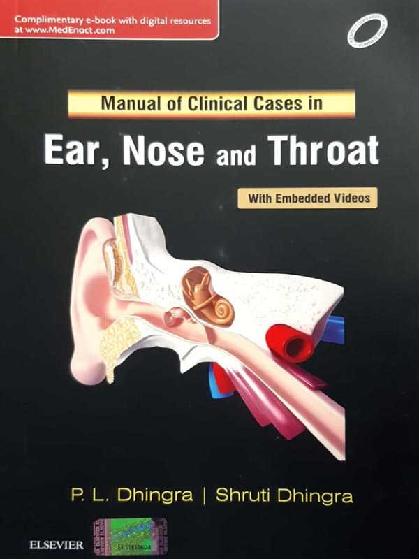 MANUAL OF CLINICAL CASES IN EAR, NOSE AND THROAT - Paramount Books   