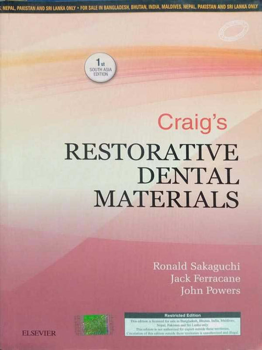 CRAIG'S RESTORATIVE DENTAL MATERIALS (FIRST SOUTH ASIA EDITION) - Paramount Books   