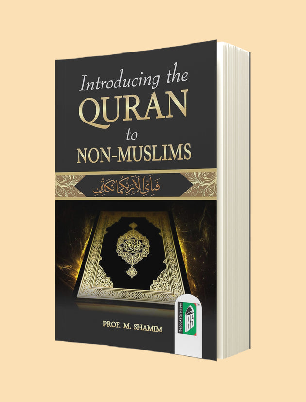 A 3D mockup of a book titled 'Introducing the Quran to Non-Muslims' by Prof. M.