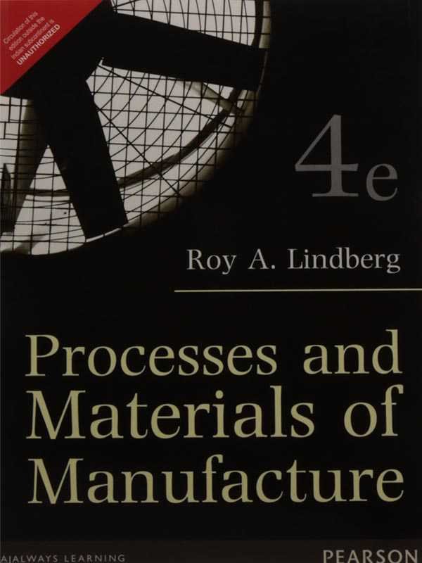 PROCESSES AND MATERIALS OF MANUFACTURE - Paramount Books   