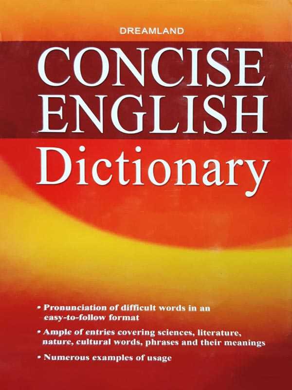 DREAMLAND CONCISE ENGLISH DICTIONARY - Paramount Books   