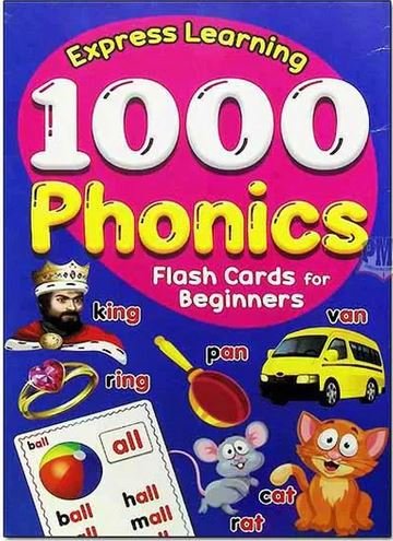 1000 PHONICS FLASH CARDS FOR BEGINNERS (BOX) - Paramount Books   