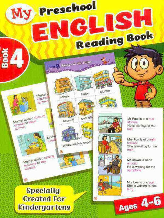 MY PRESCHOOL ENGLISH READING BOOK-4 AGE 4-6 - Paramount Books   