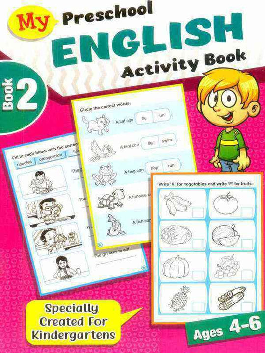 MY PRESCHOOL ENGLISH ACTIVITY BOOK-2 AGE 4-6 - Paramount Books   