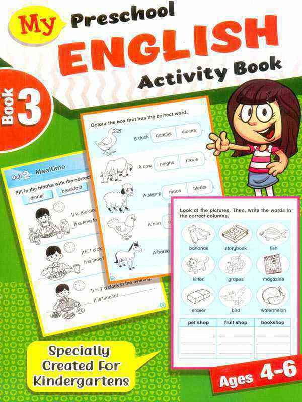 MY PRESCHOOL ENGLISH ACTIVITY BOOK-3 - Paramount Books   