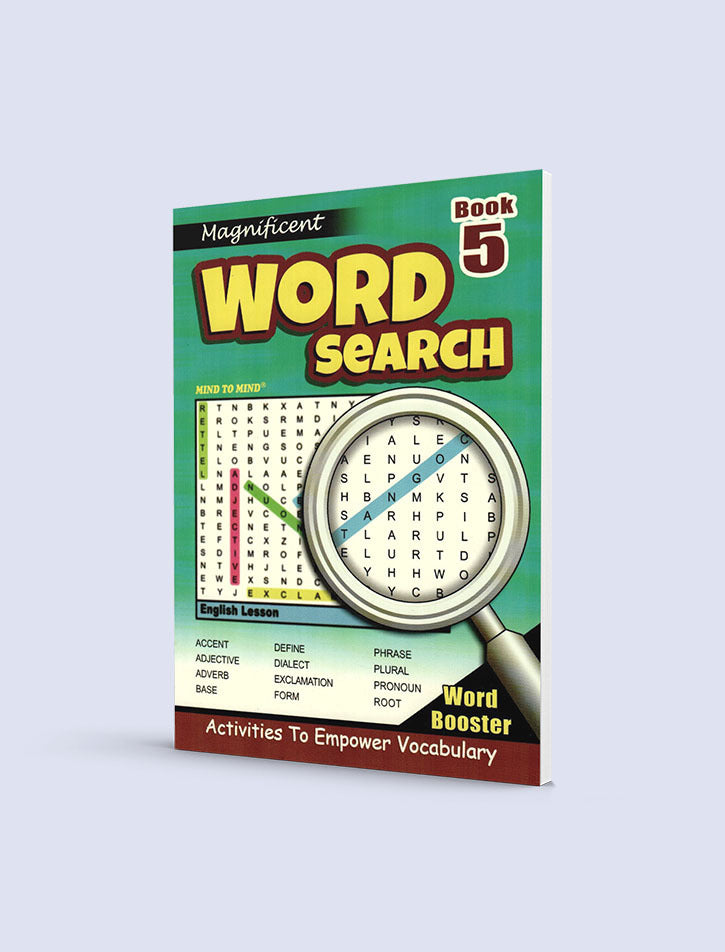 MTM MAGNIFICIENT WORD SEARCH: ENGLISH LESSON WORK BOOK 5