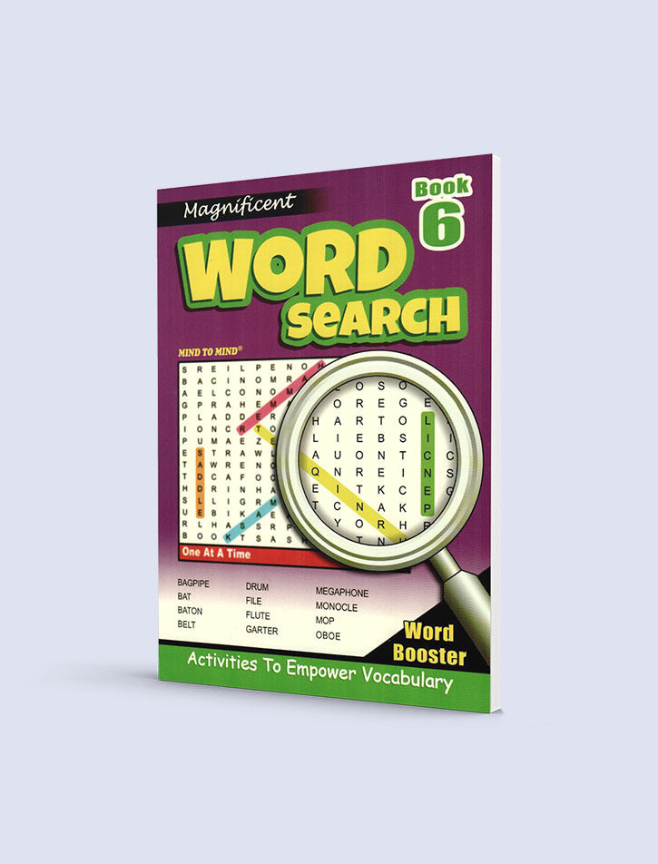 MTM MAGNIFICIENT WORD SEARCH: ONE AT A TIME WORK BOOK 6
