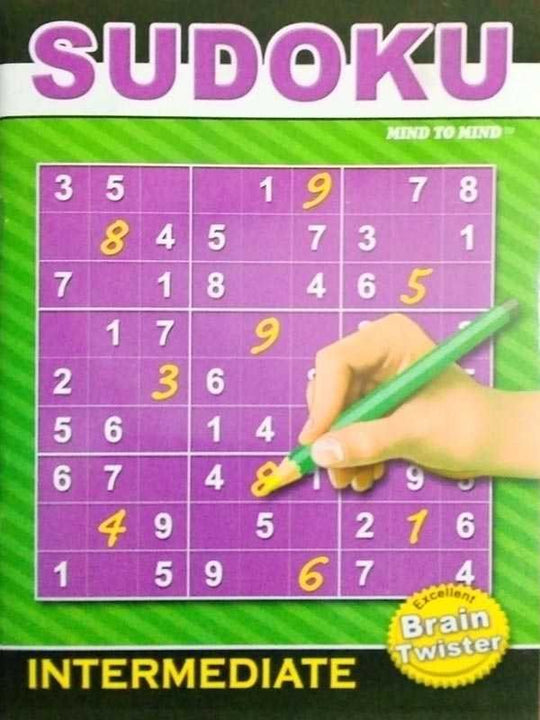 SUDOKU INTERMEDIATE EXCELLENT BRAIN TWISTER - Paramount Books   