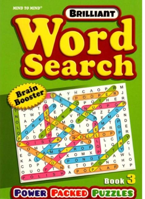 MIND TO MIND BRILLIANT: WORD SEARCH POWER PACKED PUZZLES BOOK 3 - Paramount Books   